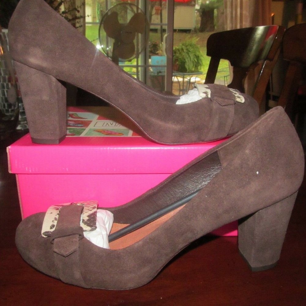 Nara Suede Platform Pump, Expresso